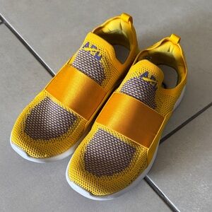 APL Sneakers Yellow and Purple techloom bliss womens 8.5 slip on